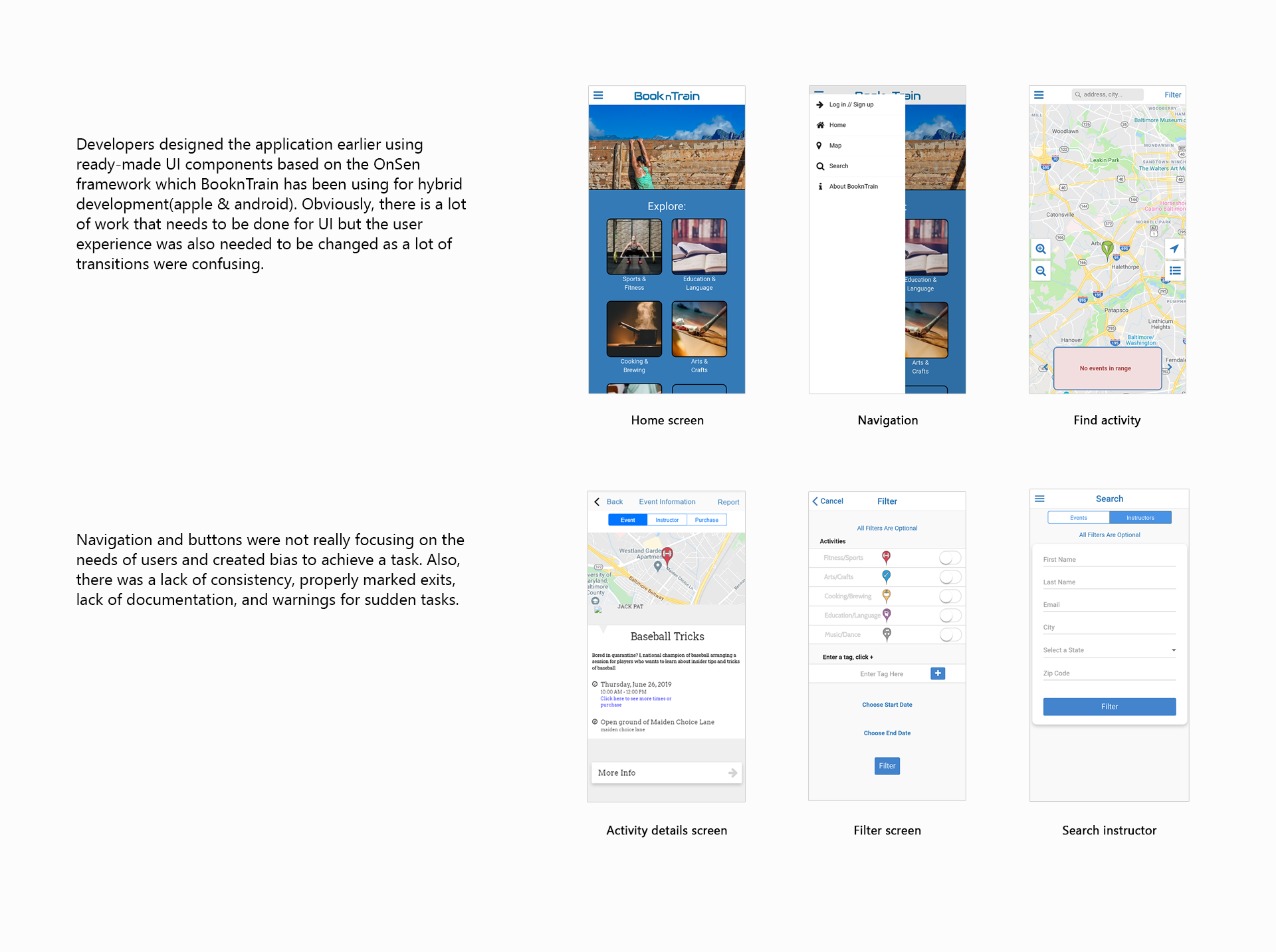 Bookntrain old ui