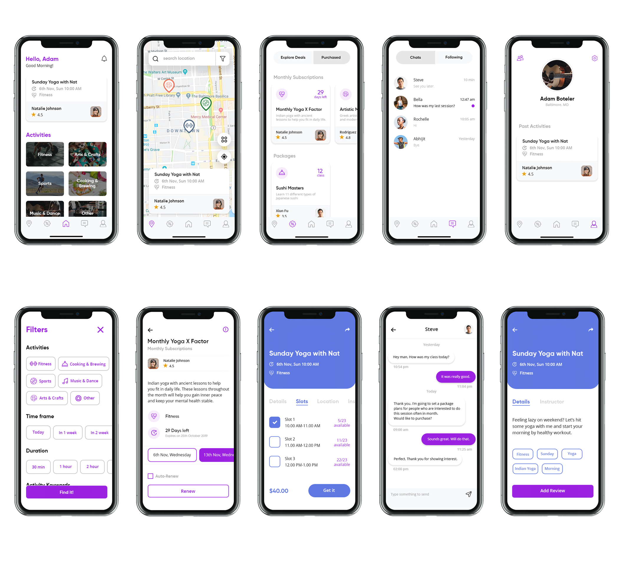 Bookntrain UI design