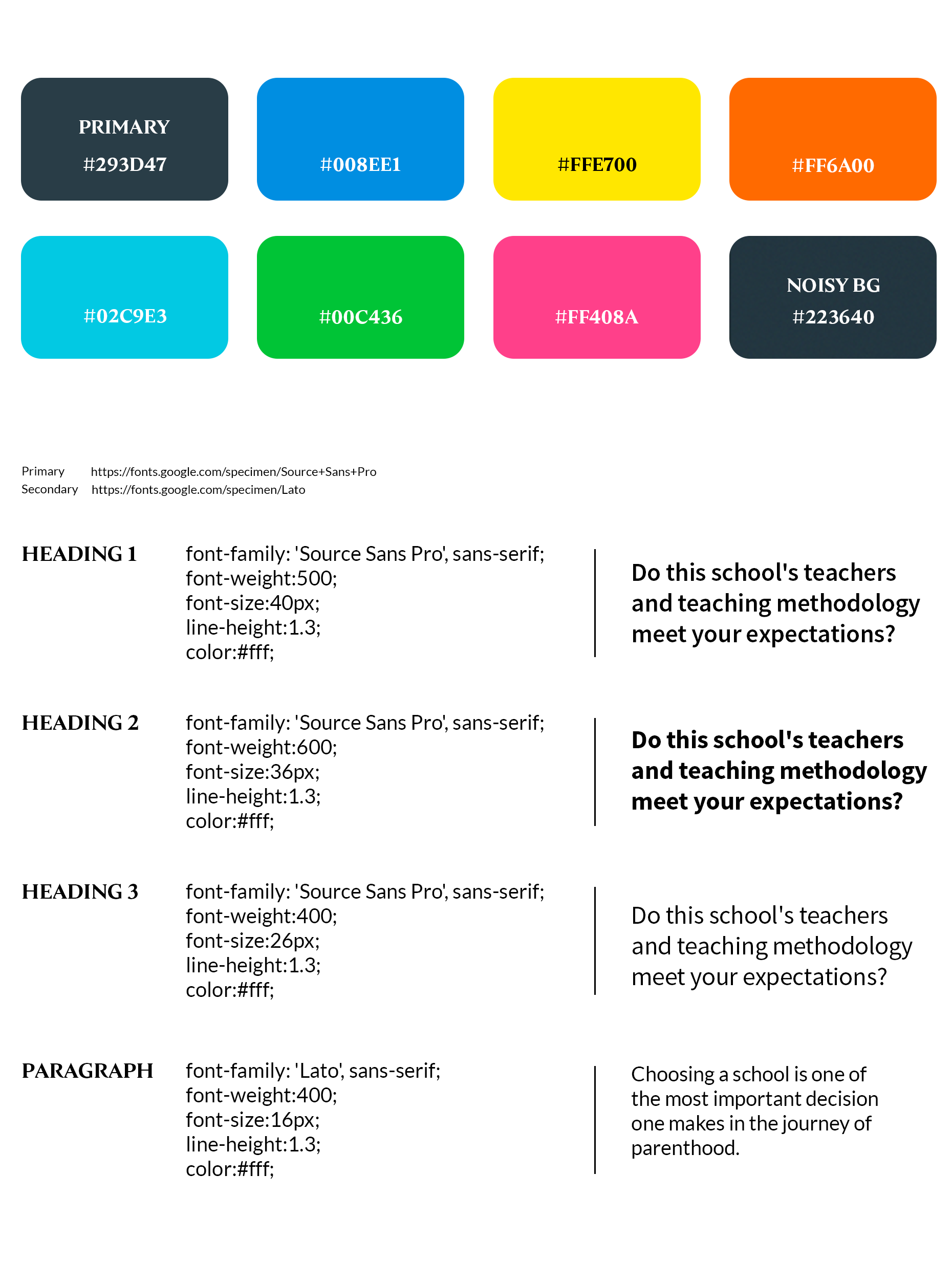 best school user interface